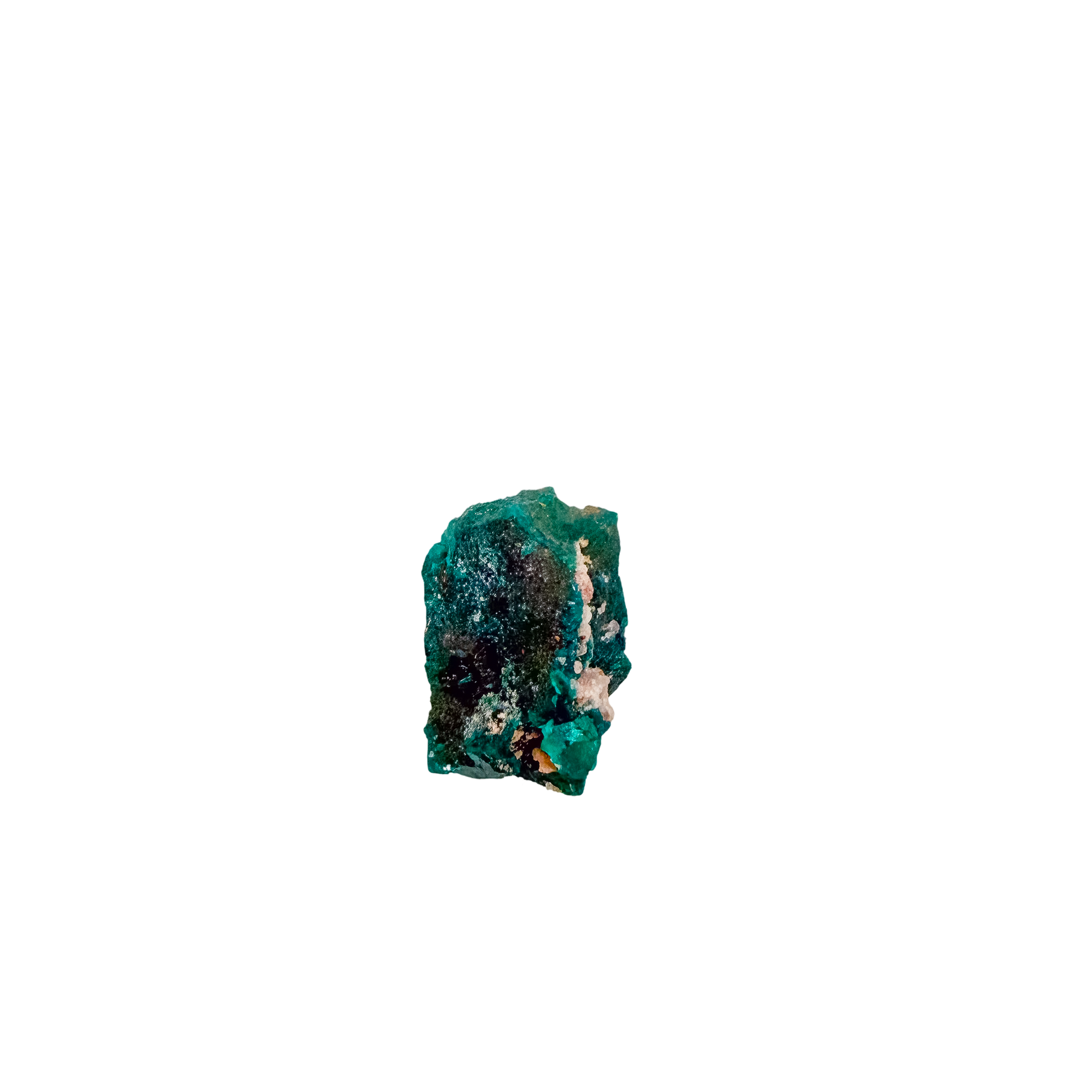 Rough rear of the upright nodule at 0.84 inches deep, left as mined
