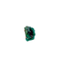 Dioptase specimen of 11.4 g from Renéville, its upright nodule shown on white