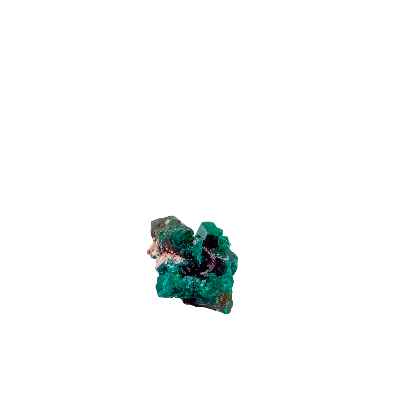 The upright nodule rotated to reveal crystal terminations, 11.4 g