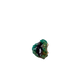 Fine dioptase druzy on the upright nodule, 0.75 inches of coverage