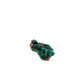Second face of the compact sparkle, 9.2 g of dioptase wrapping the matrix