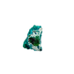 Raw Congolese dioptase, 10.4 g, copper-green crystal over host rock, the rounded green cluster
