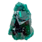 Alternate angle on the rounded green cluster, a 1.05 inch Renéville dioptase