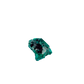 Angled view of the rounded green cluster, copper-green over oxidized ore, 10.4 g