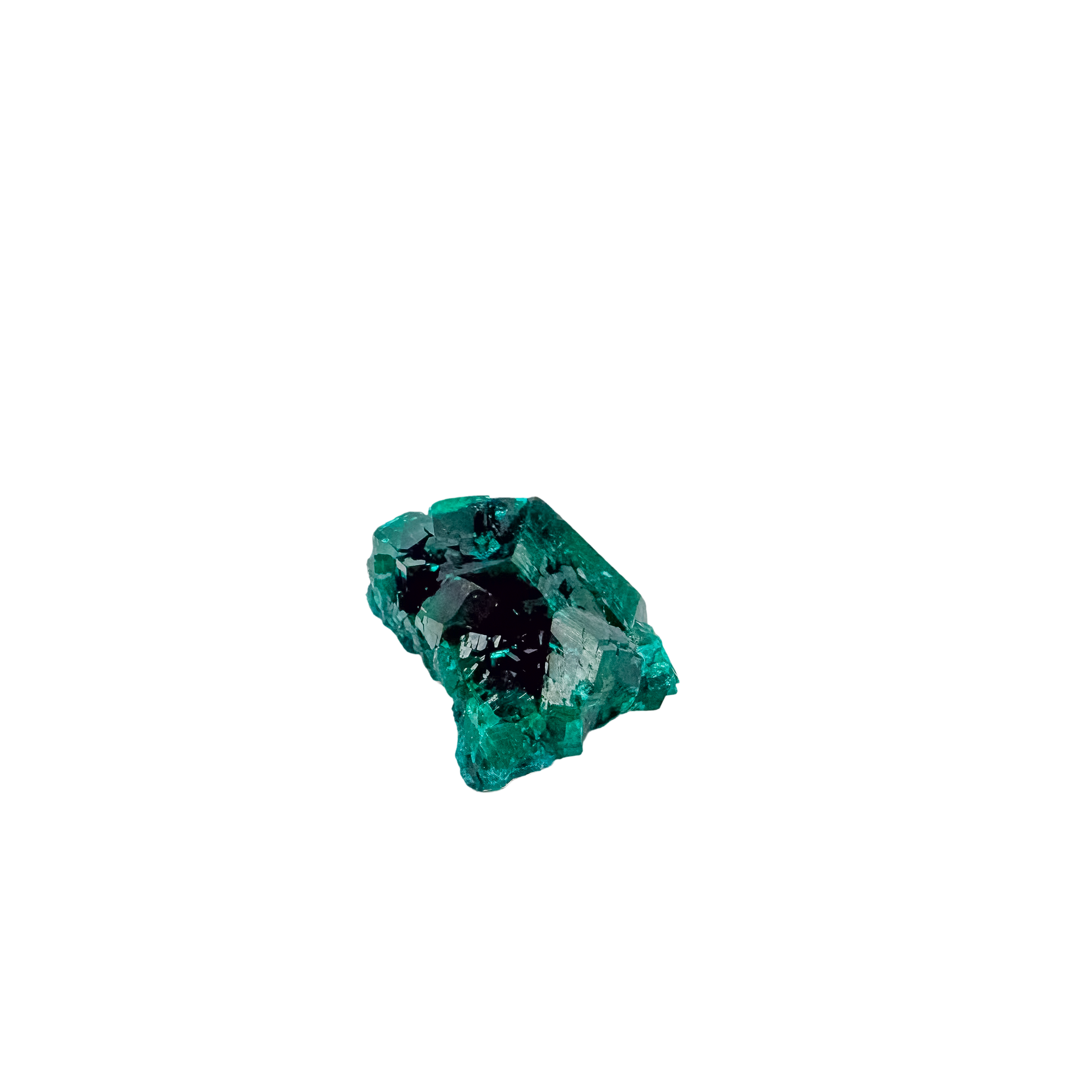 Angled view of the rounded green cluster, copper-green over oxidized ore, 10.4 g