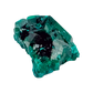 Angled view of the rounded green cluster, copper-green over oxidized ore, 10.4 g