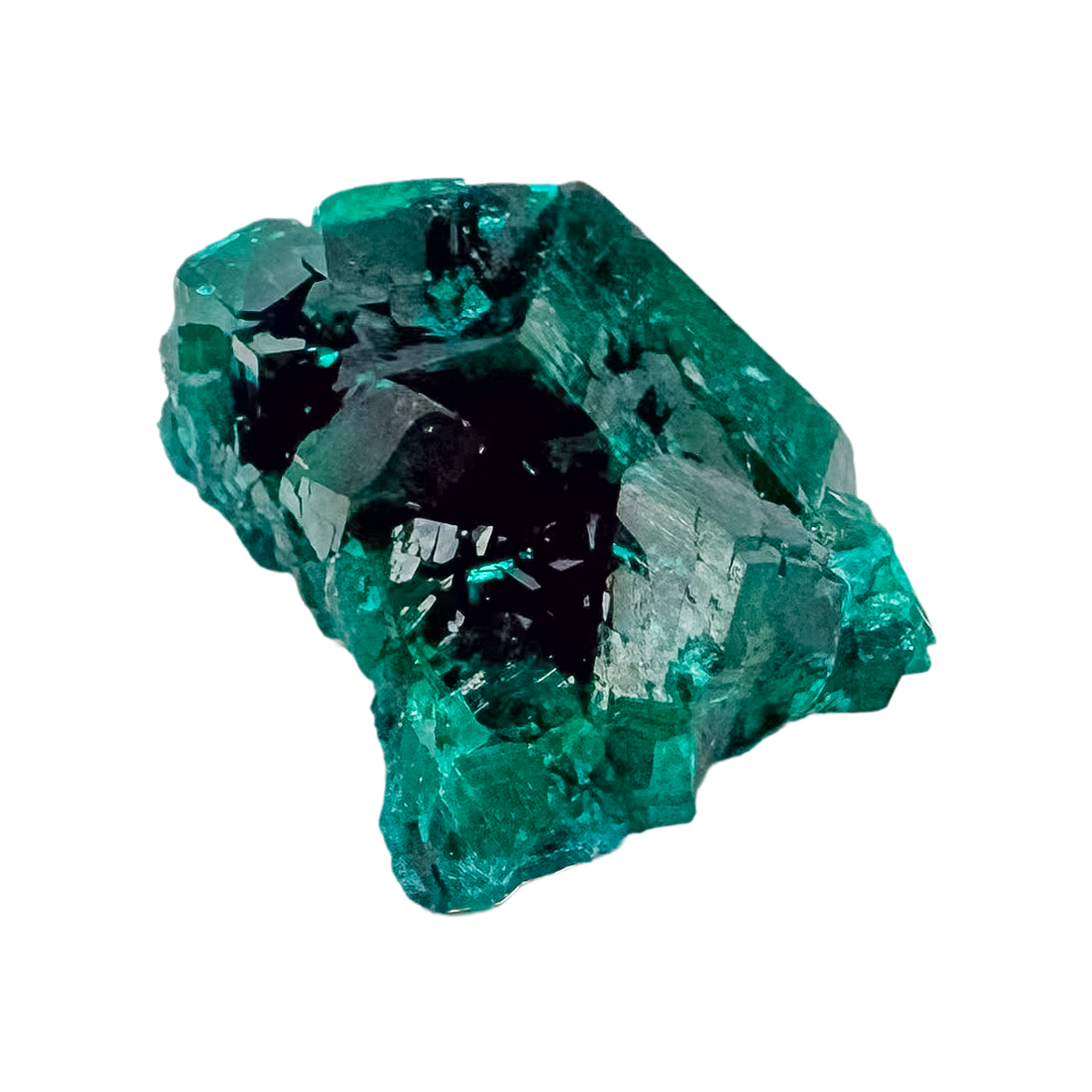 Angled view of the rounded green cluster, copper-green over oxidized ore, 10.4 g