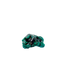 Side elevation of the rounded green cluster, matrix beneath a 10.4 g crystal layer