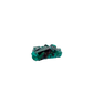 Macro of emerald-green faces across the rounded green cluster, 1.05 inches