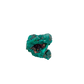 Collector dioptase thumbnail 0.95 by 0.70 inches, the tall little block, Republic of the Congo