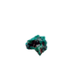 Underside of the tall little block, a 9.5 g Congolese dioptase