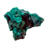 Edge-on view of the tall little block, 0.95 inches of Congolese dioptase