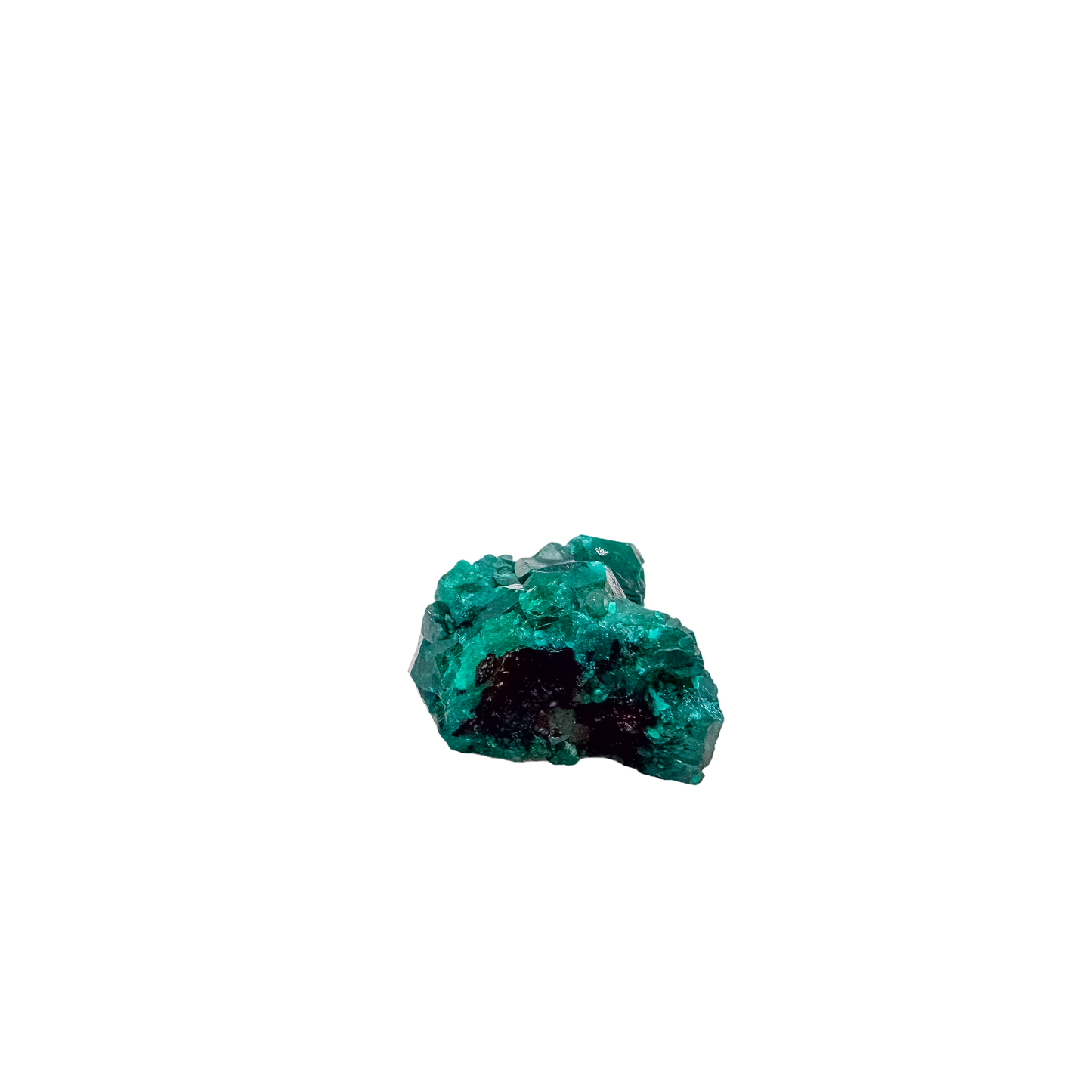 Crystal detail on the tall little block, the green once mistaken for emerald, 9.5 g