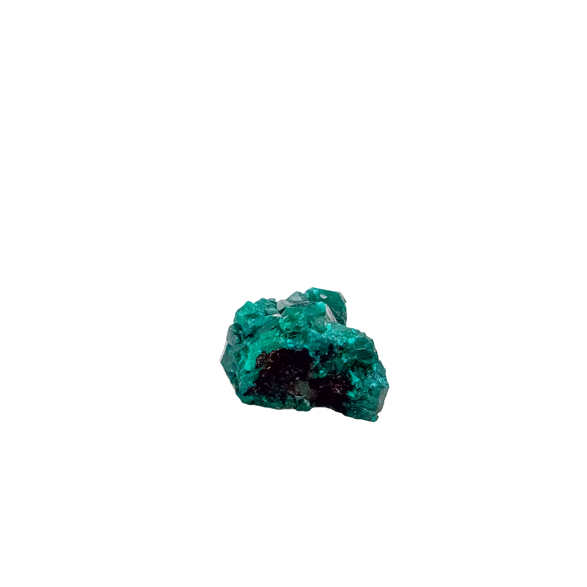 Crystal detail on the tall little block, the green once mistaken for emerald, 9.5 g