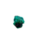 Dioptase crystals from a second side, the glassy green face at 8.1 g