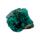 Fine dioptase druzy on the glassy green face, 0.94 inches of coverage