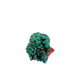 Angled view of the cubic thumbnail, copper-green over oxidized ore, 8.3 g