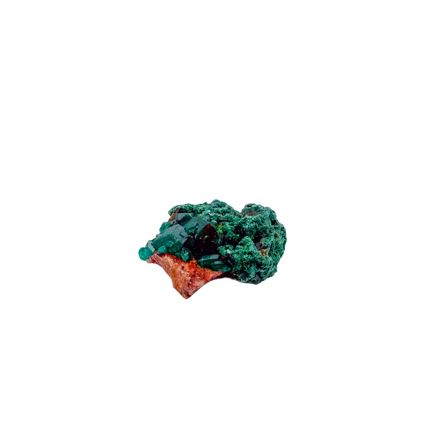 Back face of the cubic thumbnail, mostly unmineralized matrix, 0.68 inches