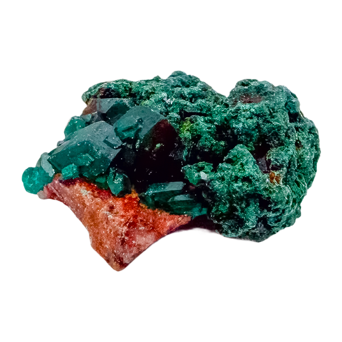 Back face of the cubic thumbnail, mostly unmineralized matrix, 0.68 inches