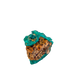 Rough rear of the slim flat piece at 0.42 inches deep, left as mined