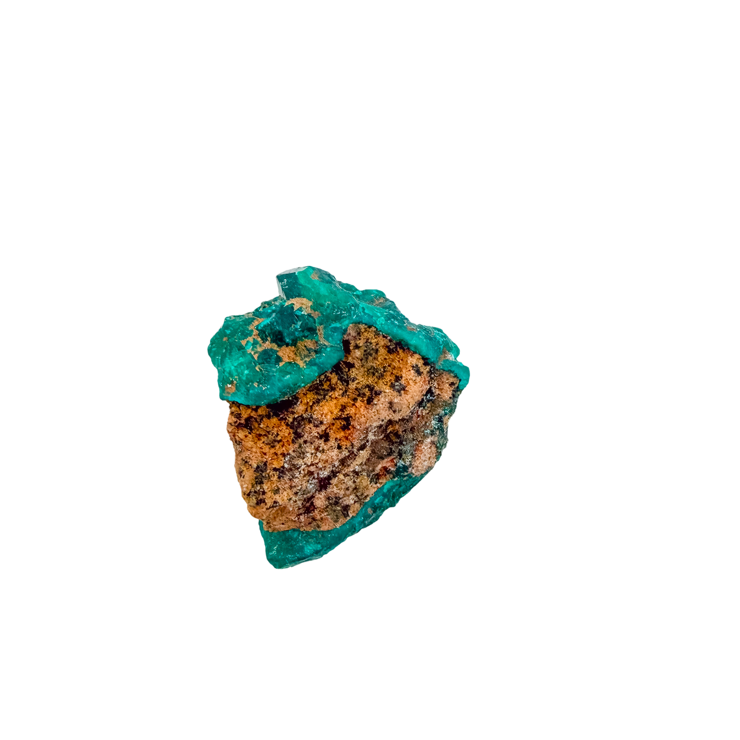 Rough rear of the slim flat piece at 0.42 inches deep, left as mined