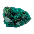 Fine dioptase druzy on the slim flat piece, 0.76 inches of coverage