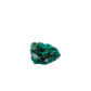 Fine dioptase druzy on the slim flat piece, 0.76 inches of coverage
