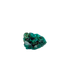 Fine dioptase druzy on the slim flat piece, 0.76 inches of coverage