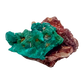 Emerald-green dioptase crystals crusting a 1.14 inch matrix, the broad thin plate from Renéville Congo