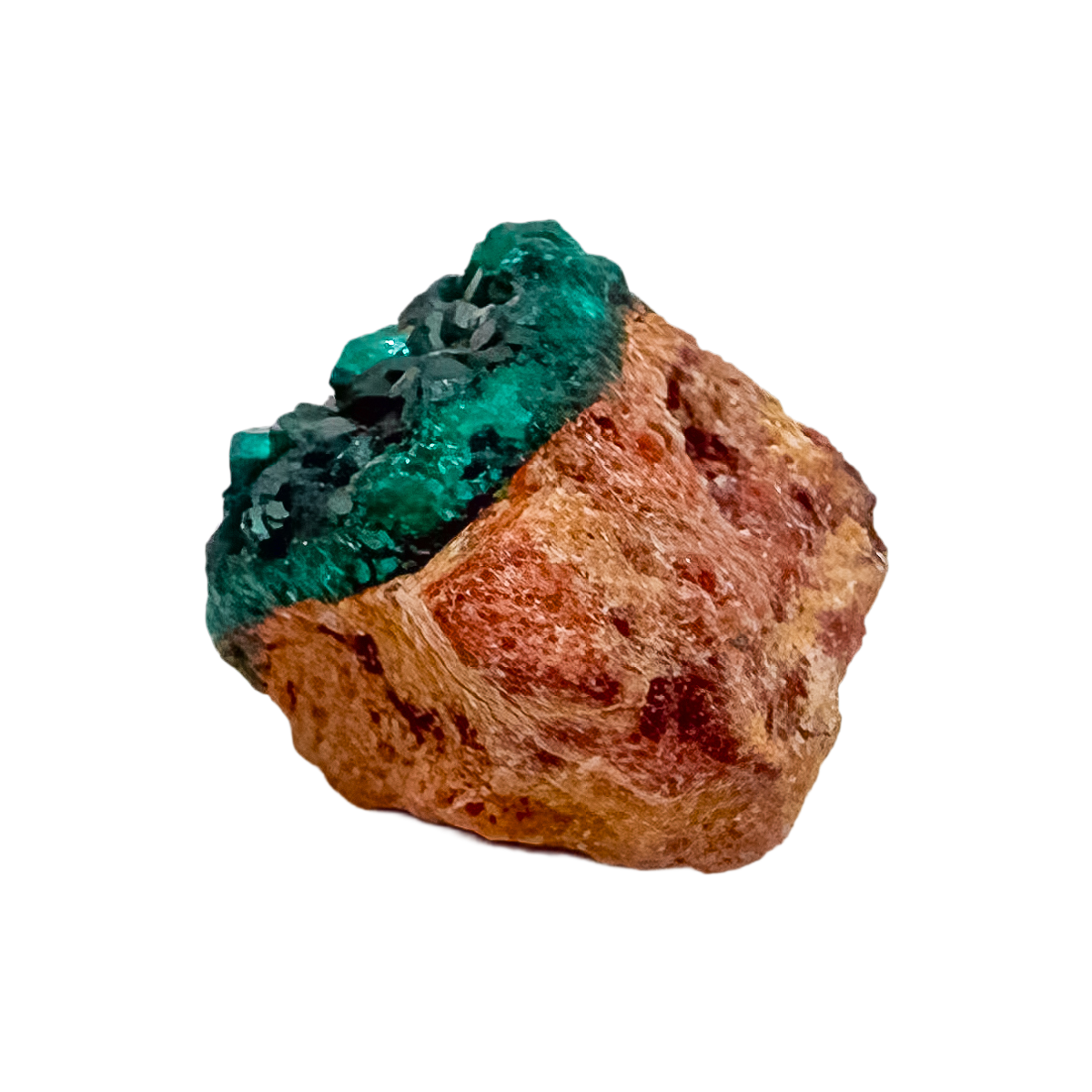 Alternate angle on the petite collector piece, a 0.94 inch Renéville dioptase