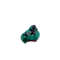 Edge-on view of the small square matrix, 0.78 inches of Congolese dioptase