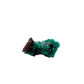 Collector dioptase thumbnail 0.78 by 0.73 inches, the small square matrix, Republic of the Congo