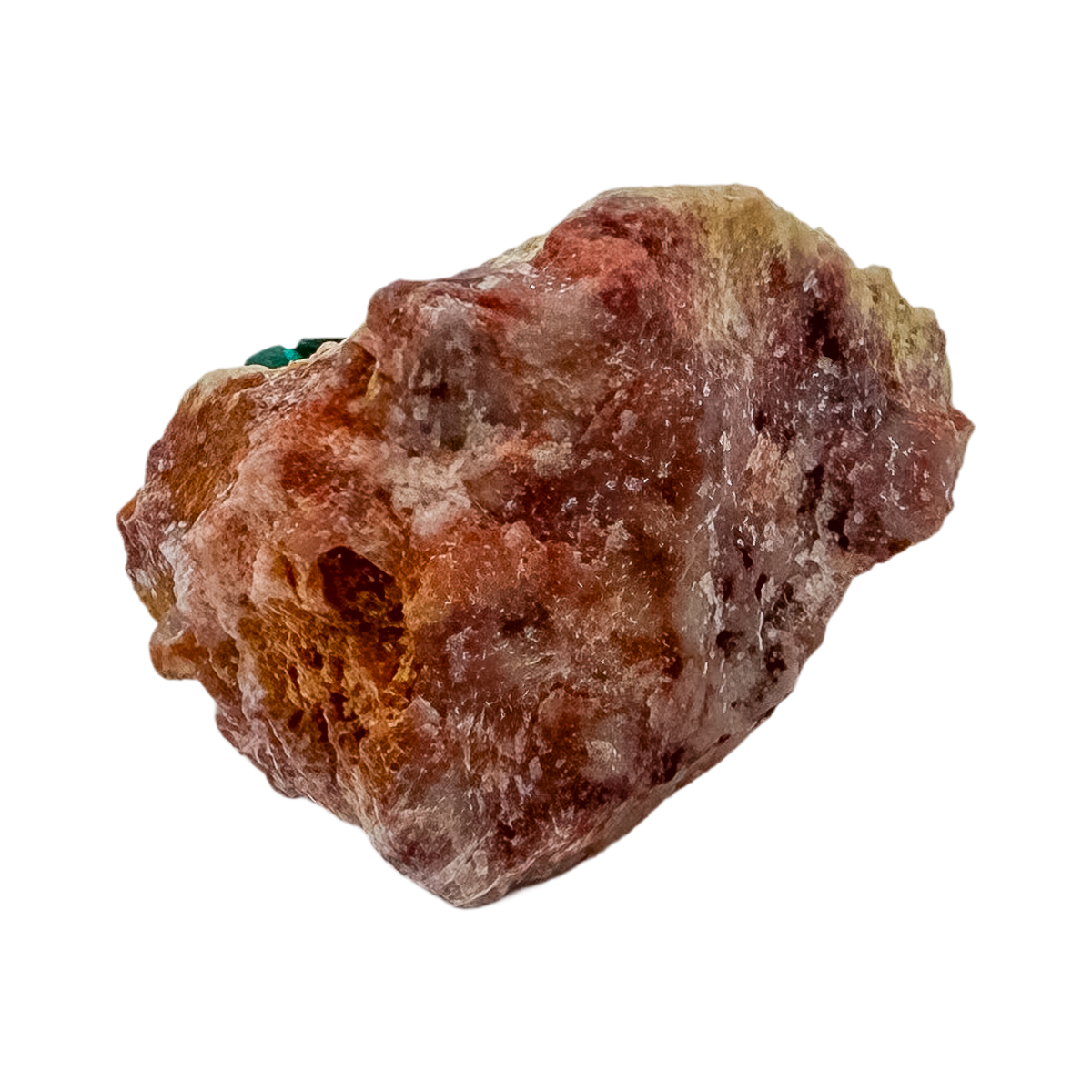 Rough rear of the slender thumbnail at 0.40 inches deep, left as mined
