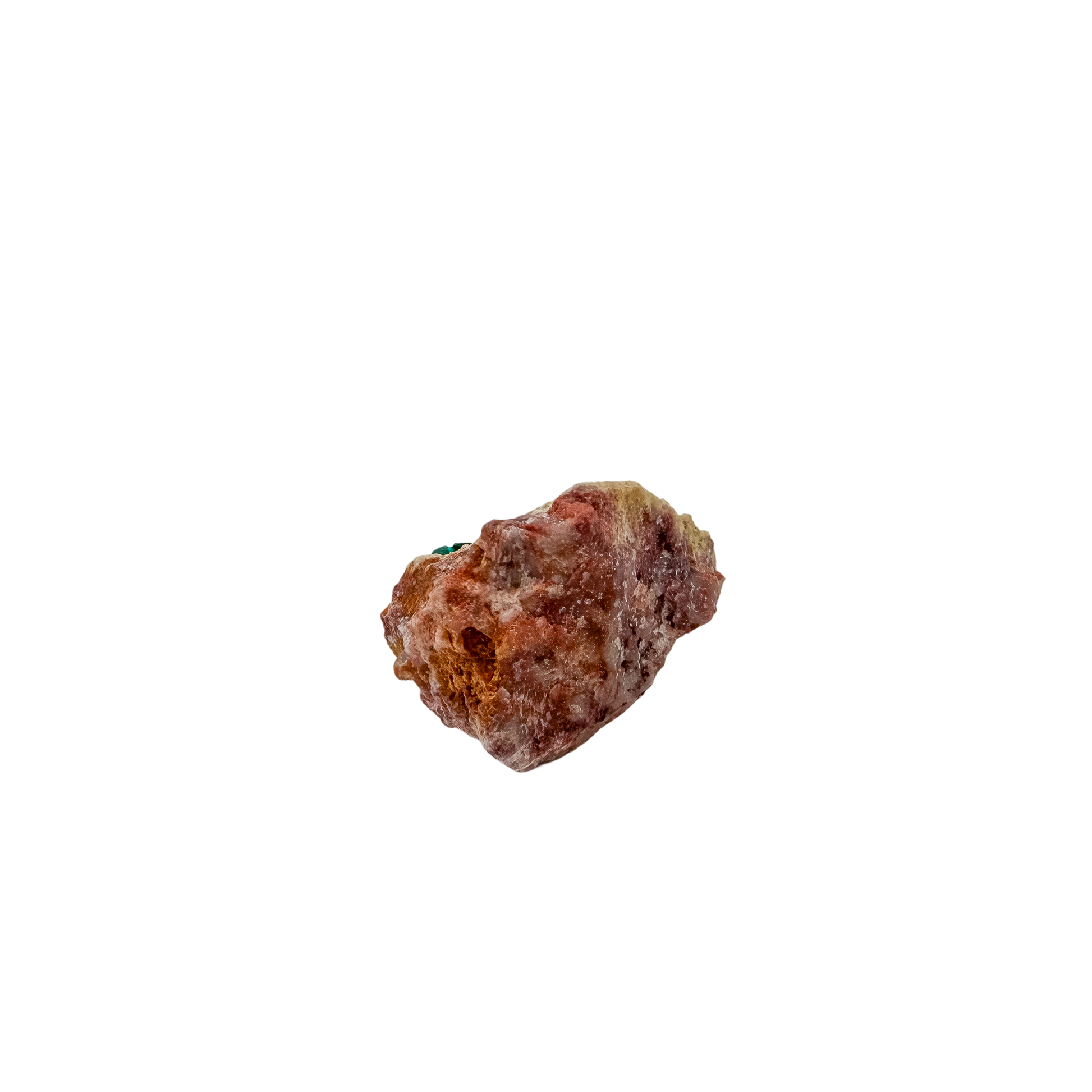 Rough rear of the slender thumbnail at 0.40 inches deep, left as mined