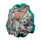 Reverse of the dense little block, raw host rock behind 8.1 g of crystal