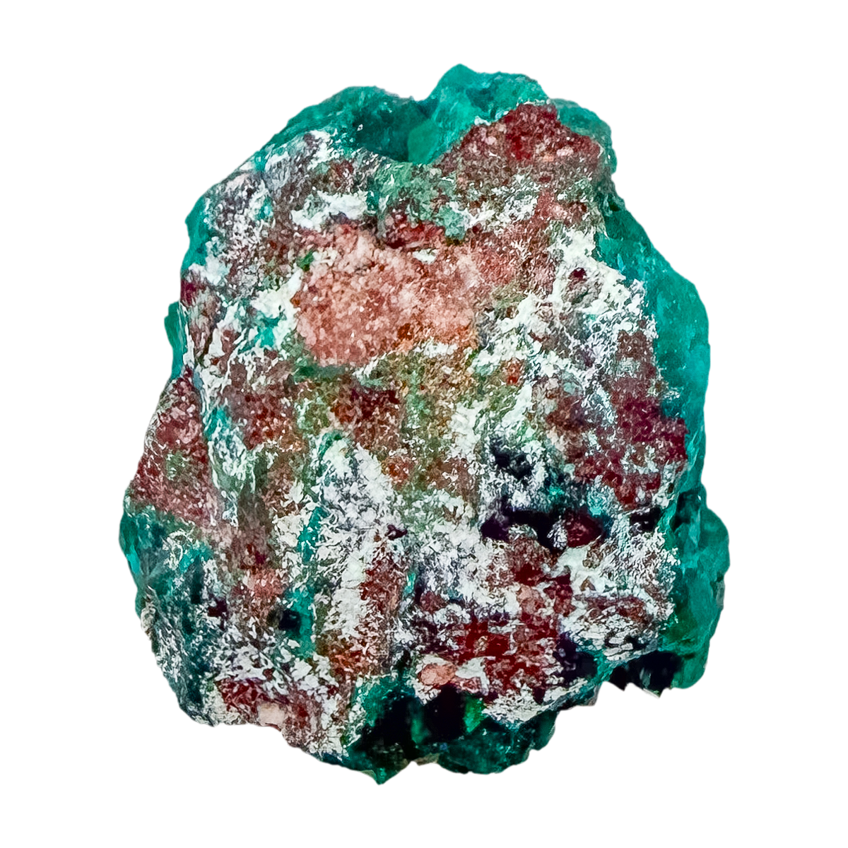 Reverse of the dense little block, raw host rock behind 8.1 g of crystal