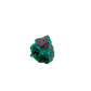 Macro of emerald-green faces across the narrow green blade, 1.03 inches