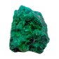 Raw Congolese dioptase, 8.6 g, copper-green crystal over host rock, the narrow green blade