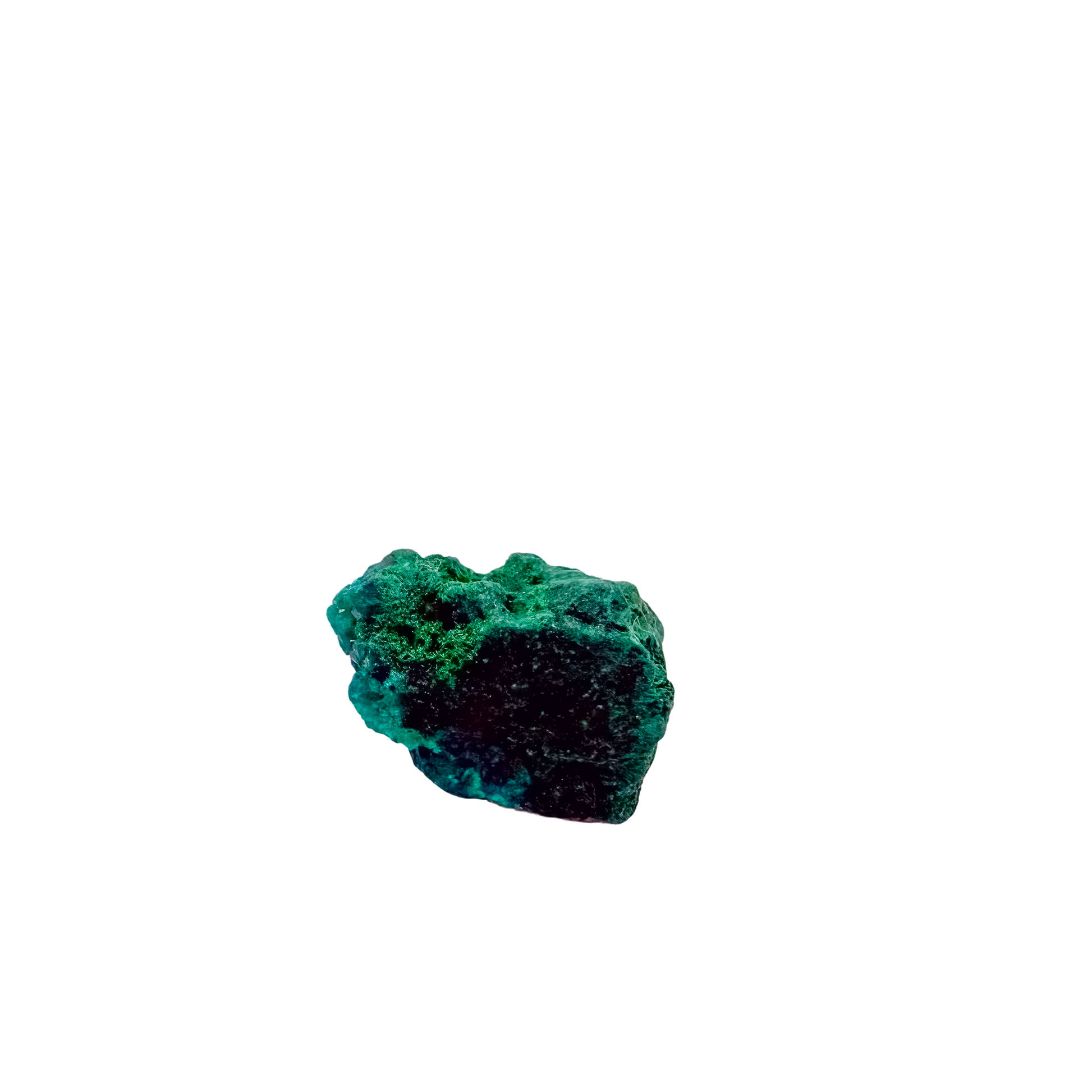 Back face of the narrow green blade, mostly unmineralized matrix, 1.03 inches