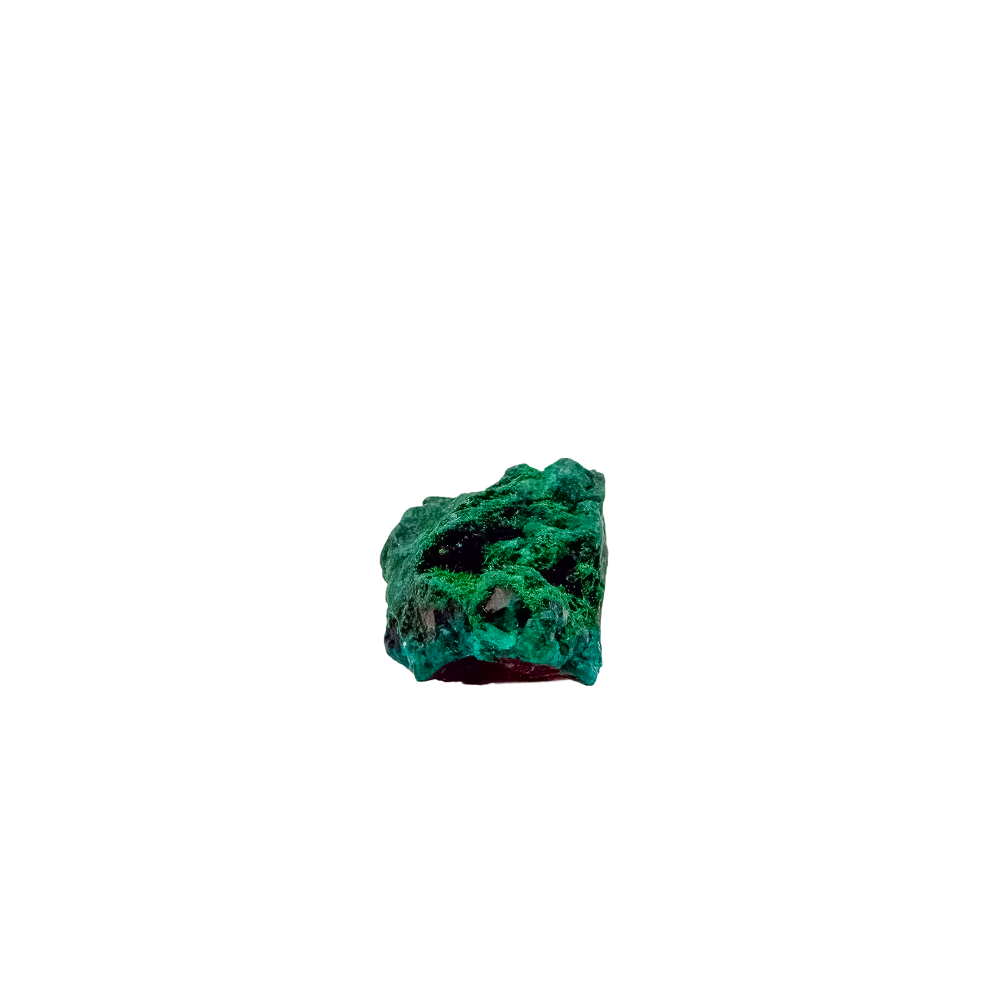 Alternate angle on the narrow green blade, a 1.03 inch Renéville dioptase