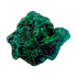 Side elevation of the narrow green blade, matrix beneath a 8.6 g crystal layer