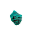 Collector dioptase thumbnail 0.81 by 0.85 inches, the round thumbnail, Republic of the Congo