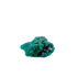 Edge-on view of the round thumbnail, 0.81 inches of Congolese dioptase