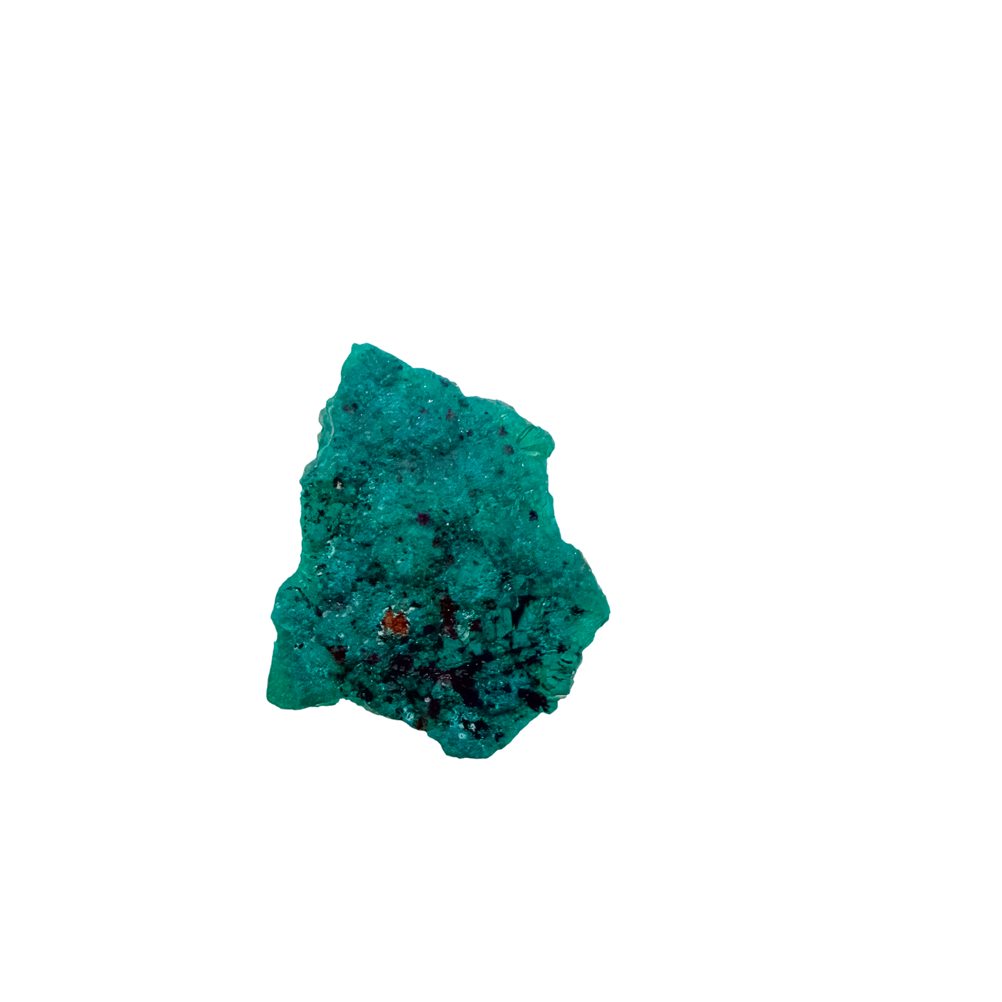 Rough rear of the thin flat chip at 0.30 inches deep, left as mined