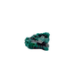 Fine dioptase druzy on the thin flat chip, 0.64 inches of coverage