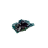 Reverse of the tiny cube, raw host rock behind 6.7 g of crystal