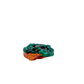 Angled view of the delicate sliver, copper-green over oxidized ore, 5.6 g