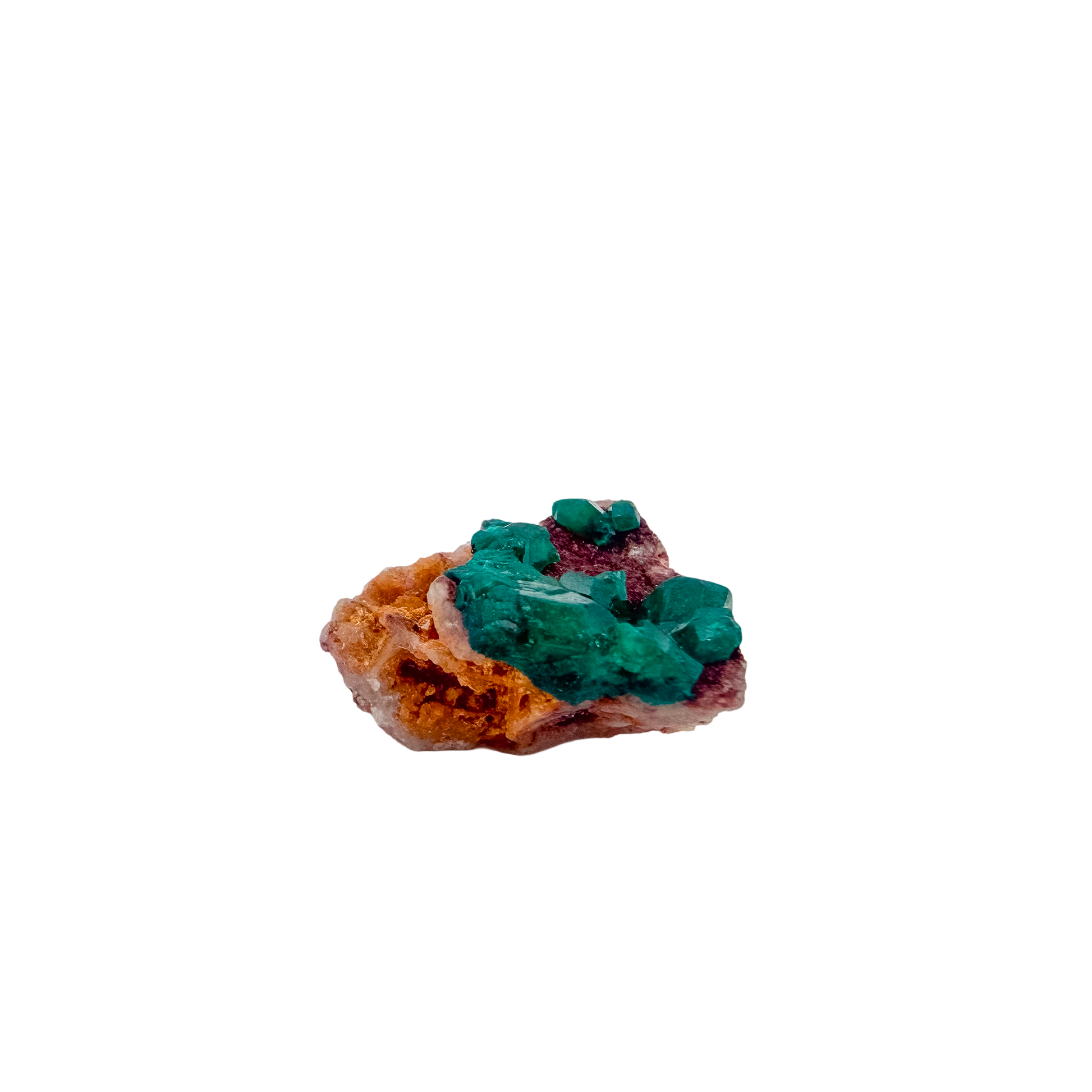 Crystal detail on the neat thumbnail, the green once mistaken for emerald, 7.5 g