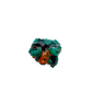 Dioptase crystals from a second side, the bright slim piece at 7.5 g