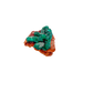 Raw dioptase crystal specimen from the Republic of the Congo, deep emerald-green druzy on matrix, specimen 10, view 2